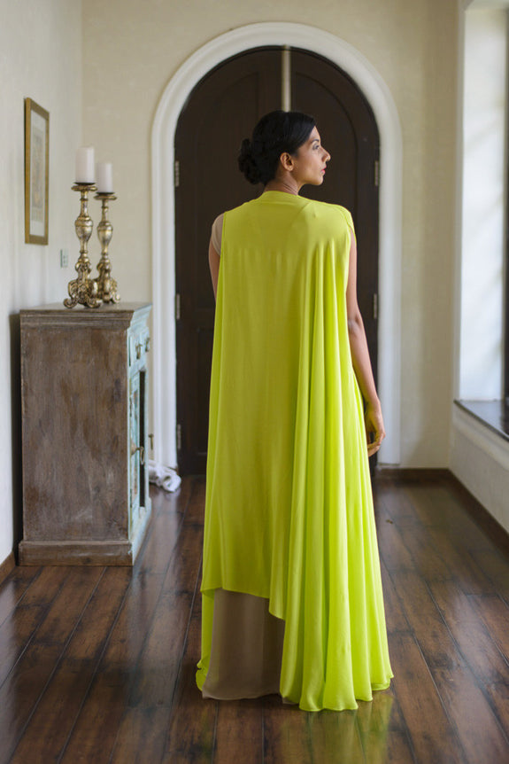 Stephany Silk Flared Jacket w/ Long Shift Dress - Republic of Mode