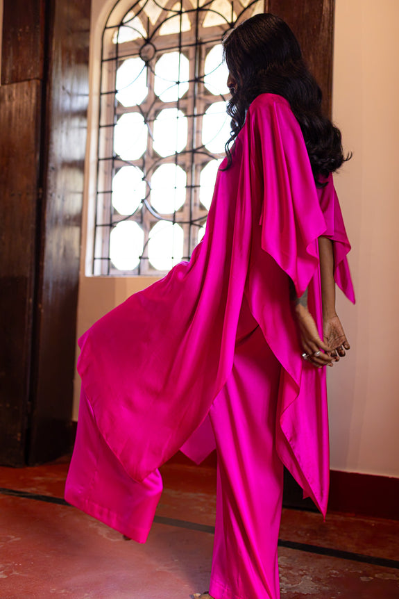 Stephany Silk High Neck Set - Republic of Mode