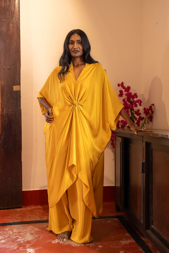 Stephany Silk Knotted Kaftan Set - Republic of Mode