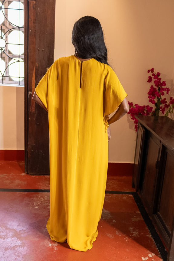 Stephany Silk Knotted Layered Dress - Republic of Mode