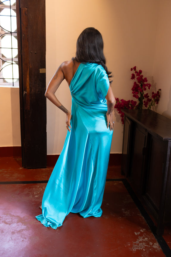 Stephany Knotted One Shoulder Dress - Republic of Mode