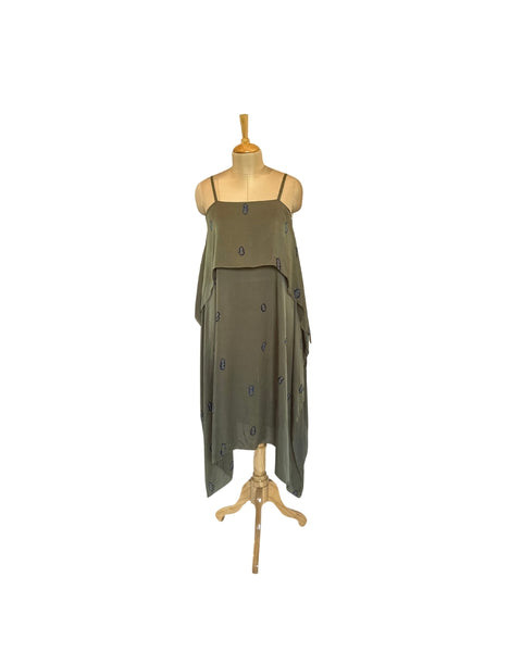 Stephany Silk Strappy Tiedye Dress - Republic of Mode