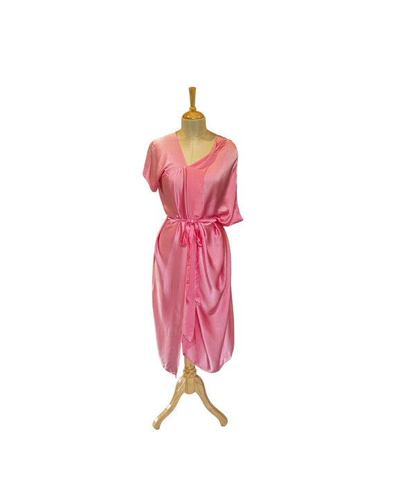 Stephany Silk Paneled Midi Dress - Republic of Mode