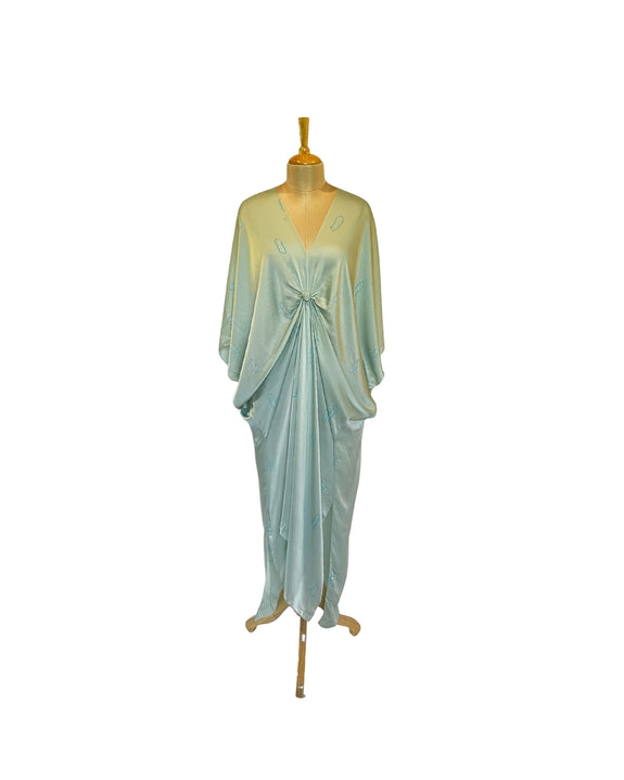 Stephany Silk Knotted Kaftan Tiedye Dress - Republic of Mode