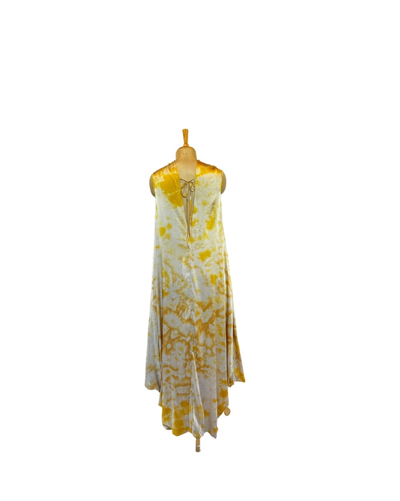 Stephany Silk Cowl Neck Marble Print Dress - Republic of Mode