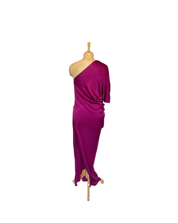 Stephany Silk One Shoulder Dress - Republic of Mode