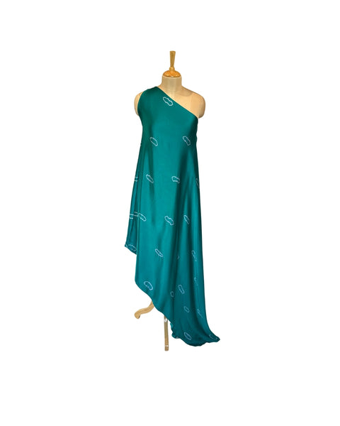 Stephany Silk Tiedye One Shoulder Dress - Republic of Mode