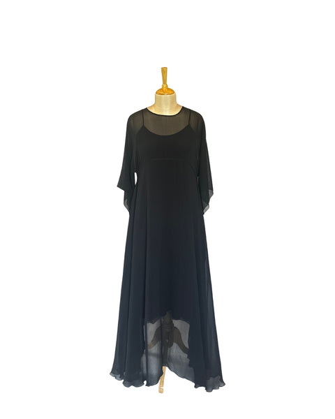 Stephany Silk Sheer Maxi Dress - Republic of Mode