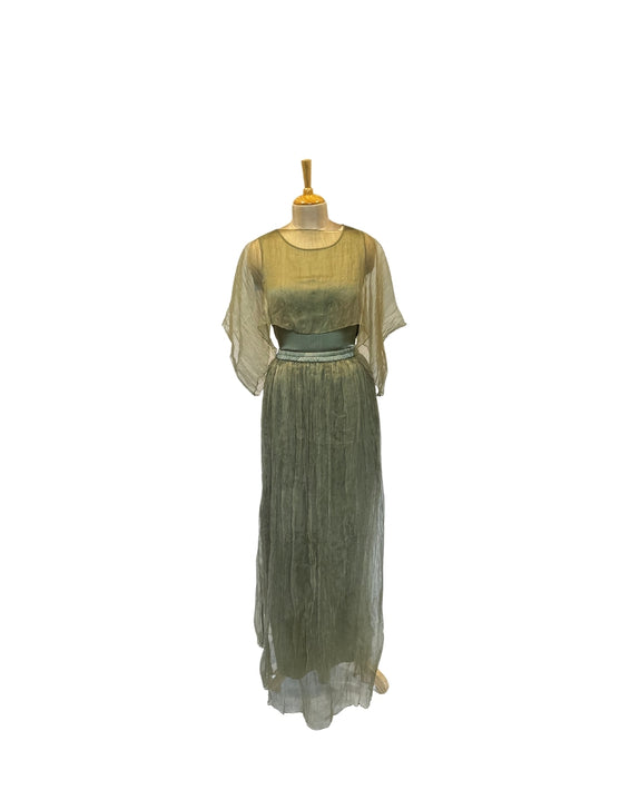 Stephany Silk Crushed Organza Skirt Set - Republic of Mode