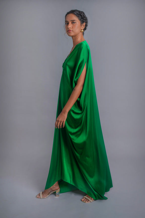 Stephany Silk Top Knot Kaftan Dress - Republic of Mode