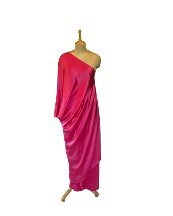 Stephany Silk One Shoulder Dress - Republic of Mode