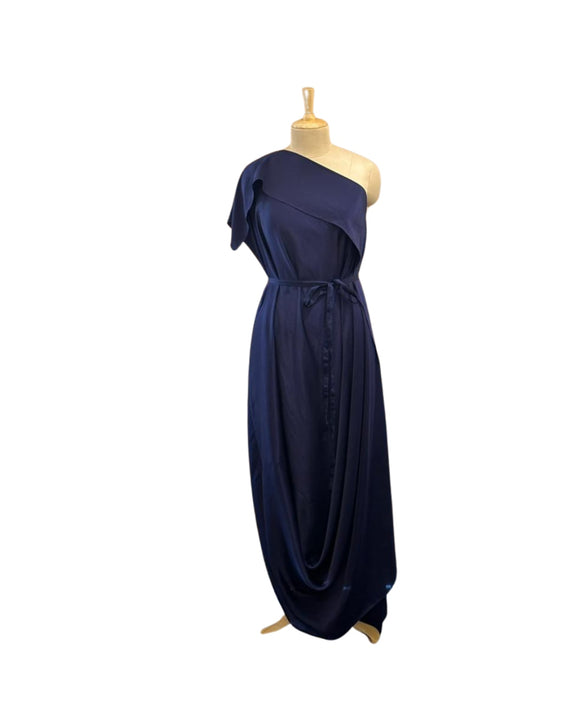 Silk One Shoulder Dress
