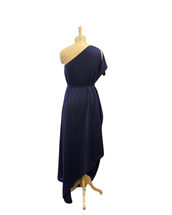 Silk One Shoulder Dress
