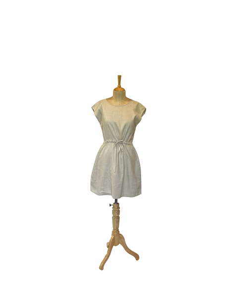 Stephany Linen Crewneck Short Dress - Republic of Mode