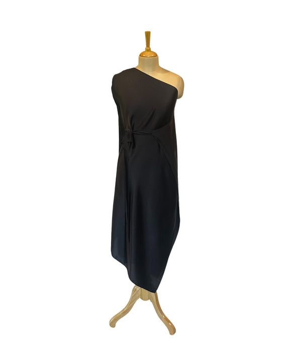 Stephany Giza Cotton Wrap One Shoulder Dress - Republic of Mode