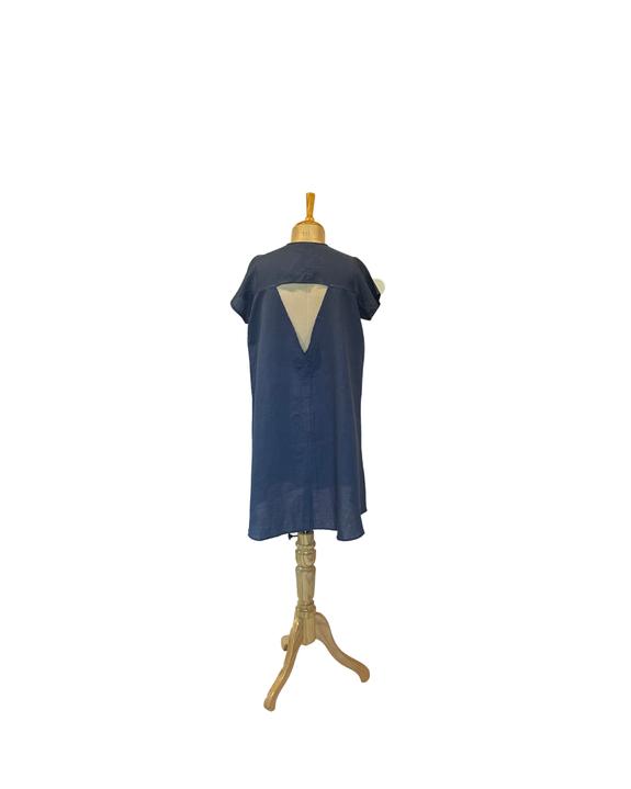 Stephany Linen Back Cut-out Midi Dress - Republic of Mode