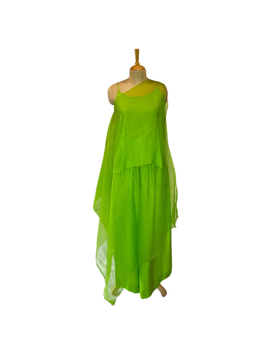 Stephany Silk Organaza One Shoulder Set - Republic of Mode