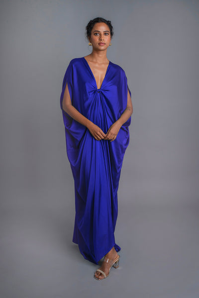 Stephany Silk Top Knot Kaftan Dress - Republic of Mode