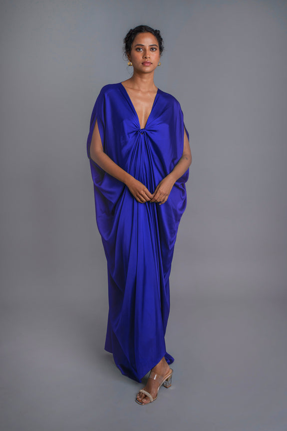 Stephany Silk Top Knot Kaftan Dress - Republic of Mode