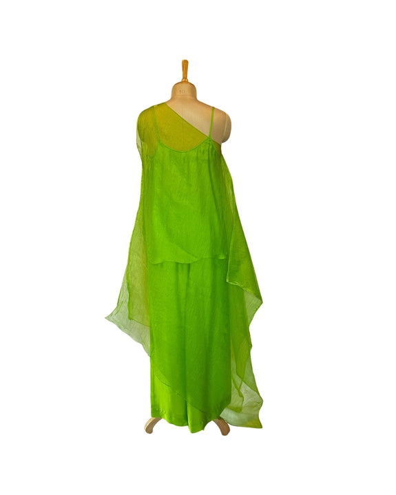 Stephany Silk Organaza One Shoulder Set - Republic of Mode