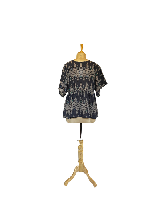 Stephany Cotton Printed Gathered Top - Republic of Mode