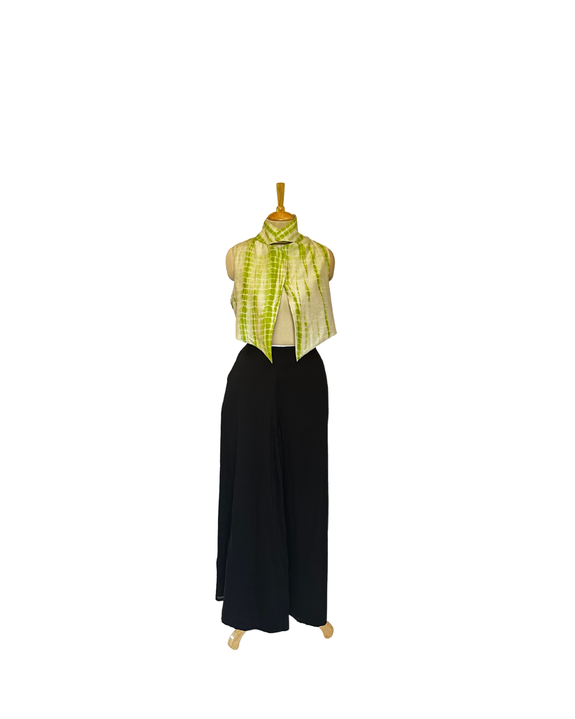 Stephany Cotton Cropped Sleeveless Jacket - Republic of Mode