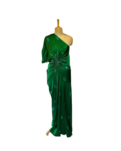 Stephany Silk Tiedye One Shoulder Dress - Republic of Mode