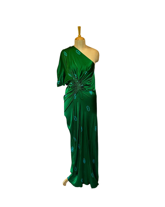 Stephany Silk Tiedye One Shoulder Dress - Republic of Mode