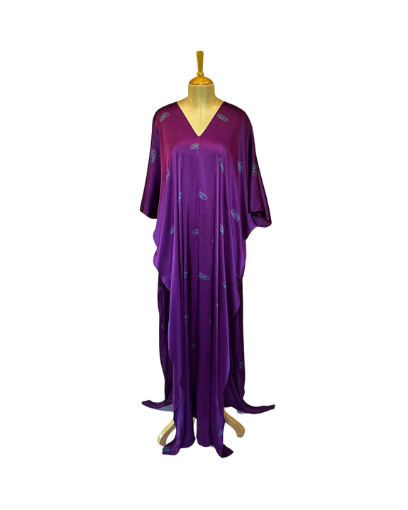 Stephany Silk Tiedye Kaftan Dress - Republic of Mode