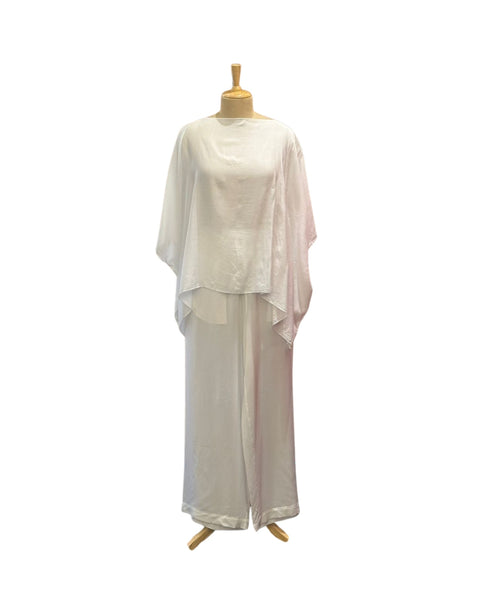 Stephany Cotton Silk Boat Neck Set - Republic of Mode