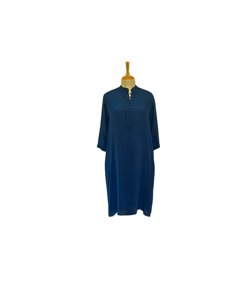 Stephany Silk Midi Shirt Dress - Republic of Mode