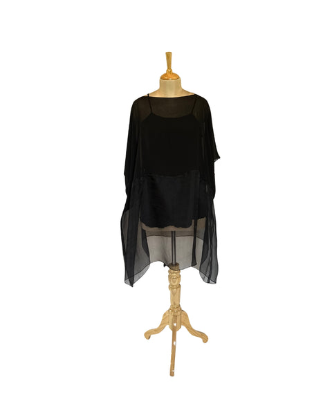 Stephany Silk Boat Neck Top - Republic of Mode