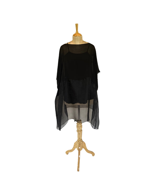 Stephany Silk Boat Neck Top - Republic of Mode