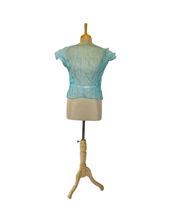 Stephany Silk Crushed Organza Top - Republic of Mode