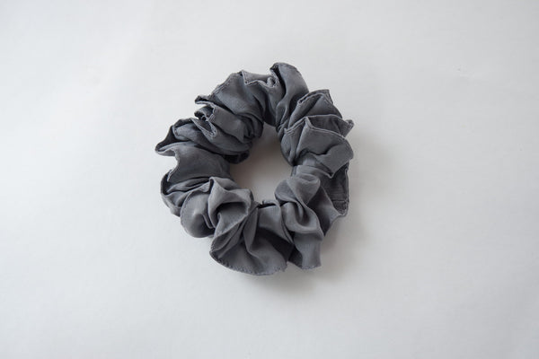 Stephany Silk Grey Scrunchy - Republic of Mode