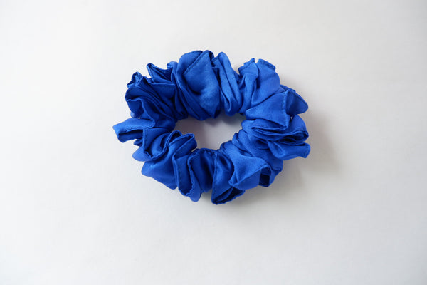 Stephany Silk Cerulean Blue Scrunchy - Republic of Mode