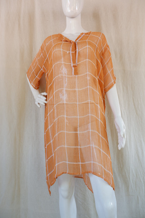 Stephany Cotton Net Cover-up Tunic - Republic of Mode