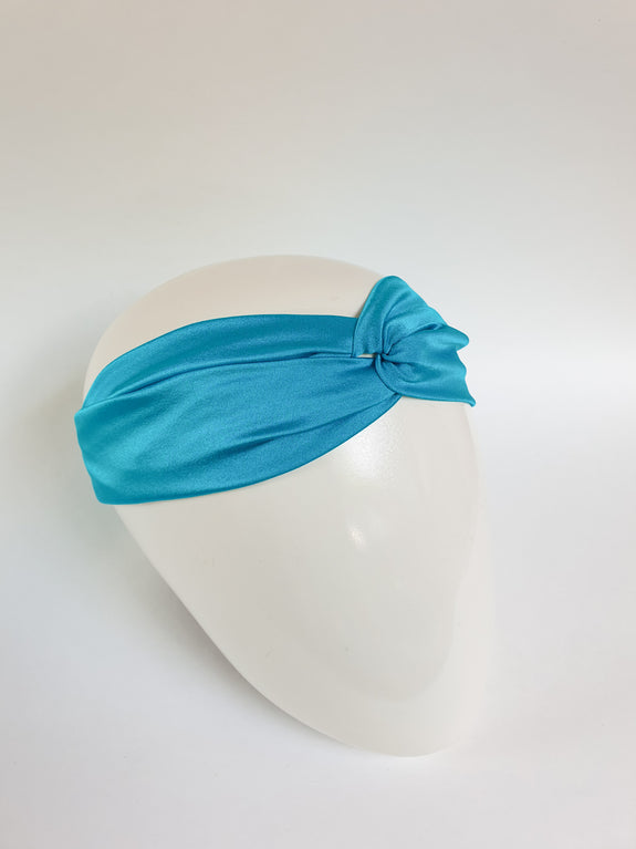 Stephany Silk Turquoise Twist Hairband - Republic of Mode