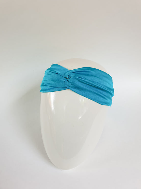 Stephany Silk Turquoise Twist Hairband - Republic of Mode