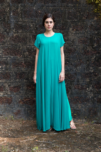 Stephany Silk Paneled Dress - Republic of Mode