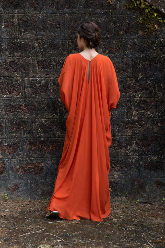 Stephany Silk Back Draped Dress - Republic of Mode