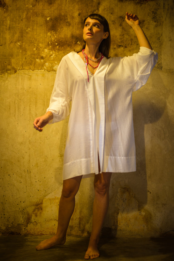 Stephany Giza Cotton Shift Dress - Republic of Mode