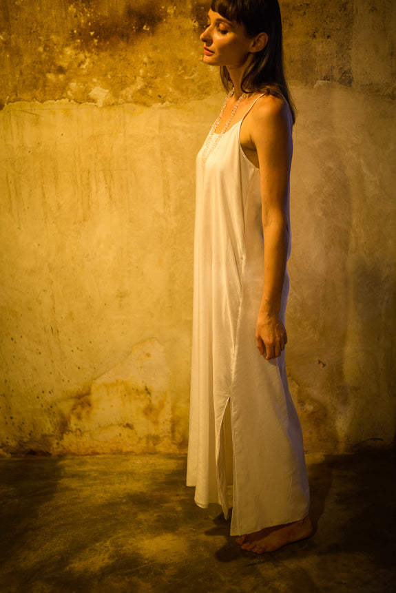 Stephany Cotton Silk Slip Dress - Republic of Mode