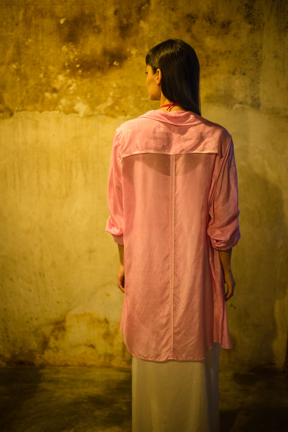 Stephany Cotton Silk Shirt Style Jacket - Republic of Mode
