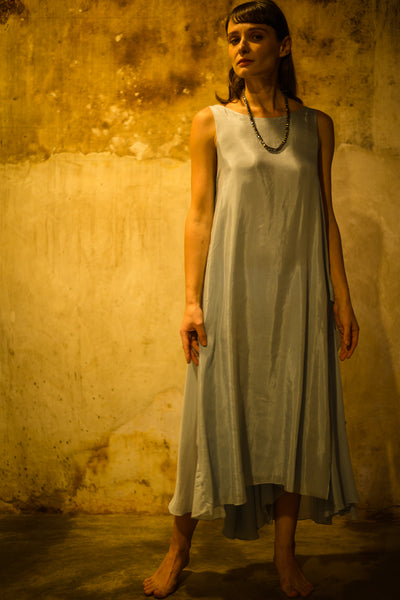 Stephany Cotton Silk Layered Dress - Republic of Mode