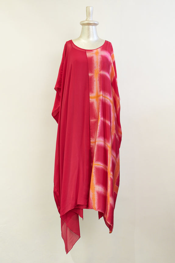 Stephany Fold-Dye Front Paneled Midi Dress - Republic of Mode