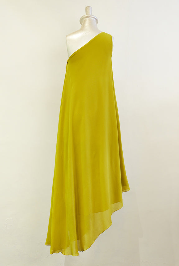 Stephany Silk One Shoulder Dress - Republic of Mode