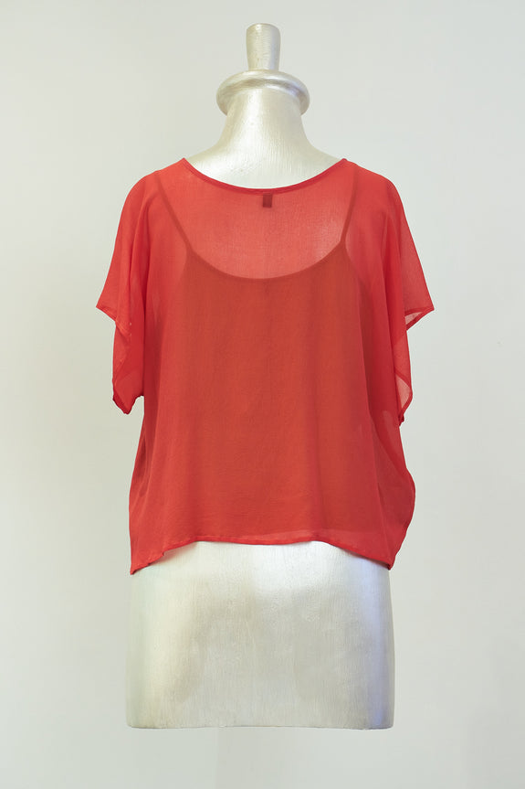 Stephany Silk Boat Neck Top - Republic of Mode