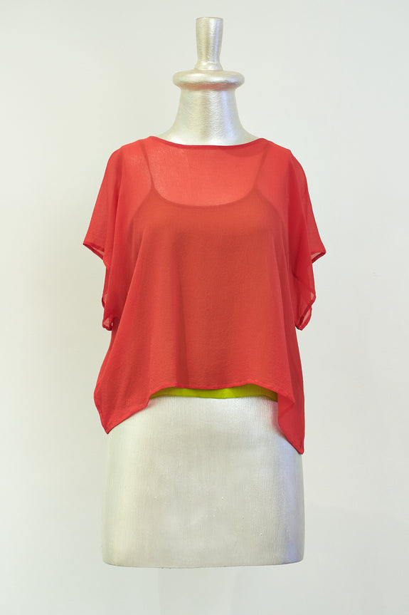 Stephany Silk Boat Neck Top - Republic of Mode