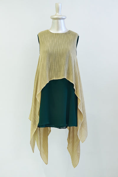 Stephany Silk Cape Dress - Republic of Mode